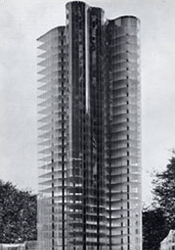 Photo of glass buildings